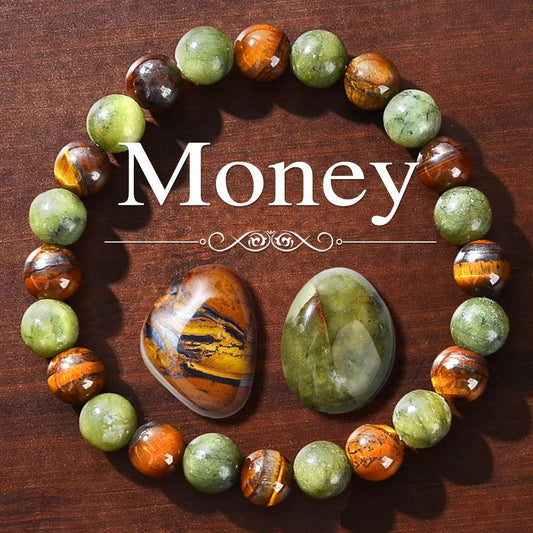 Natural Tiger Eye White Crystal Bracelet