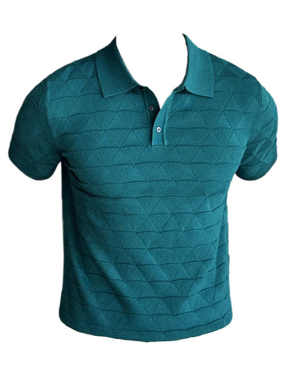 Men'S V-Neck Polo Shirt