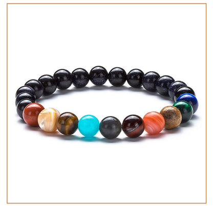 Universe Galaxy Solar System Eight Planets Bracelet 8+8